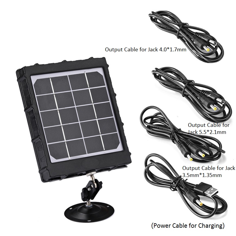 8000amh Solar Panel Charger Kit for Wildlife Tracking Camera